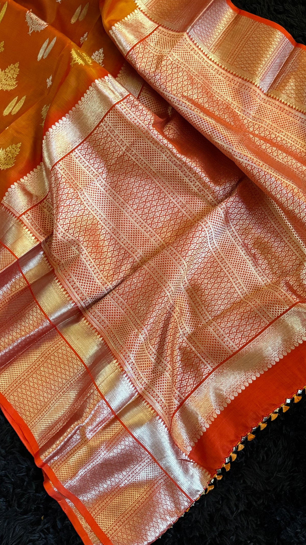 Rust Venkatagiri Pure SIlk Handloom