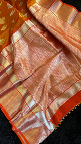 Rust Venkatagiri Pure SIlk Handloom