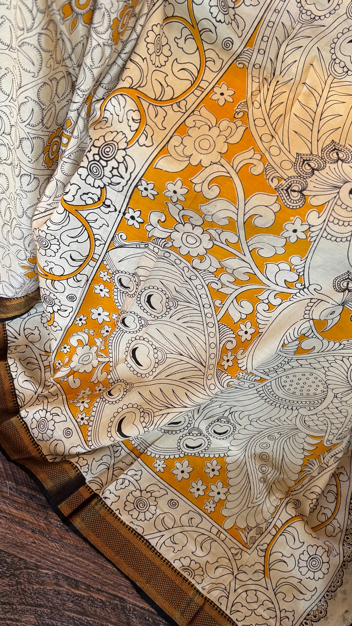 Kalamkari Chinuri Silk