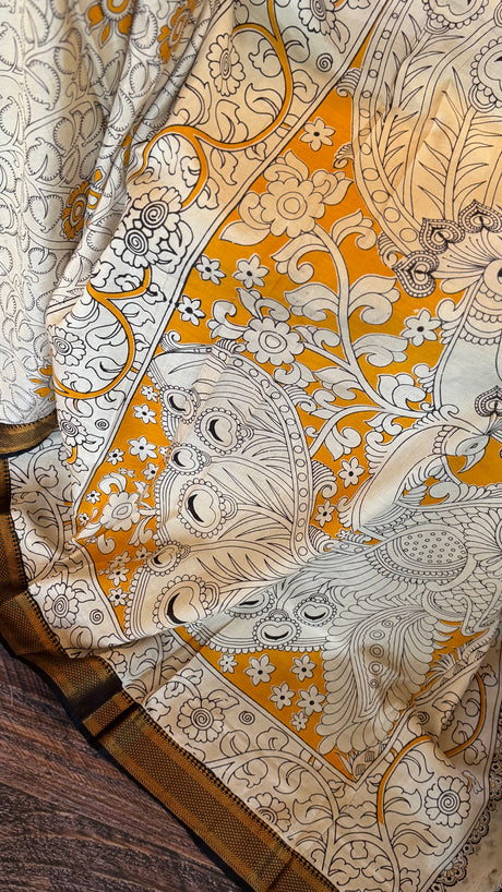 Kalamkari Chinuri Silk
