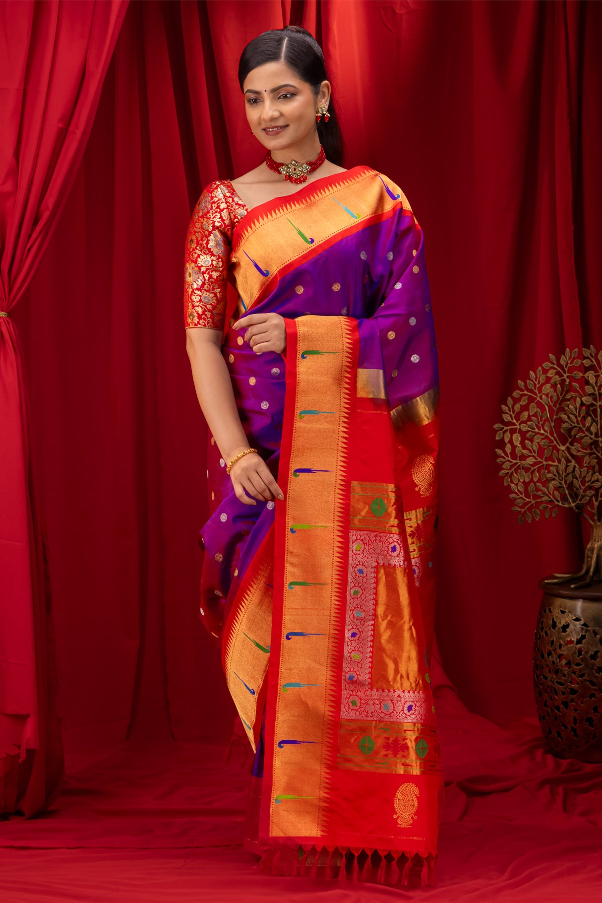 Exclusive Gadwal Paithani silk saree