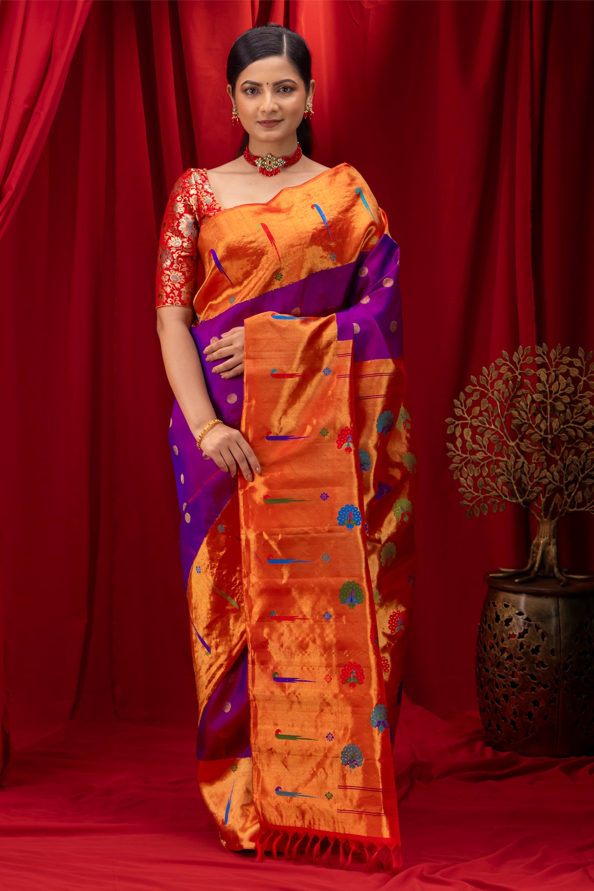 Exclusive Gadwal Paithani silk saree