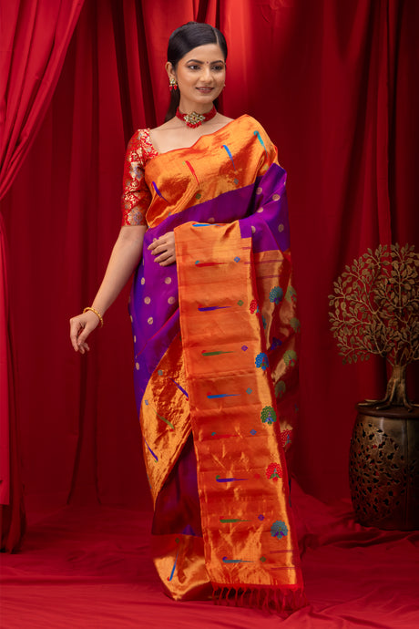 Exclusive Gadwal Paithani silk saree