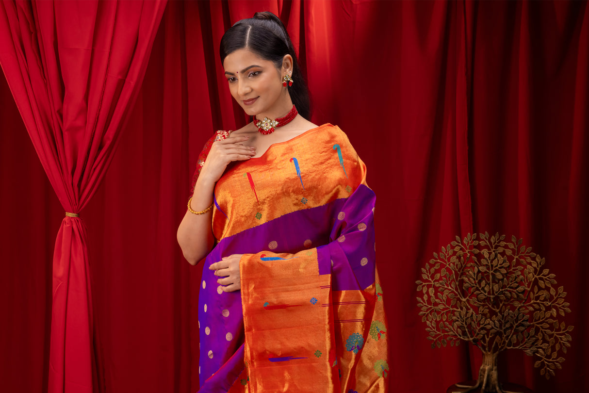 Exclusive Gadwal Paithani silk saree