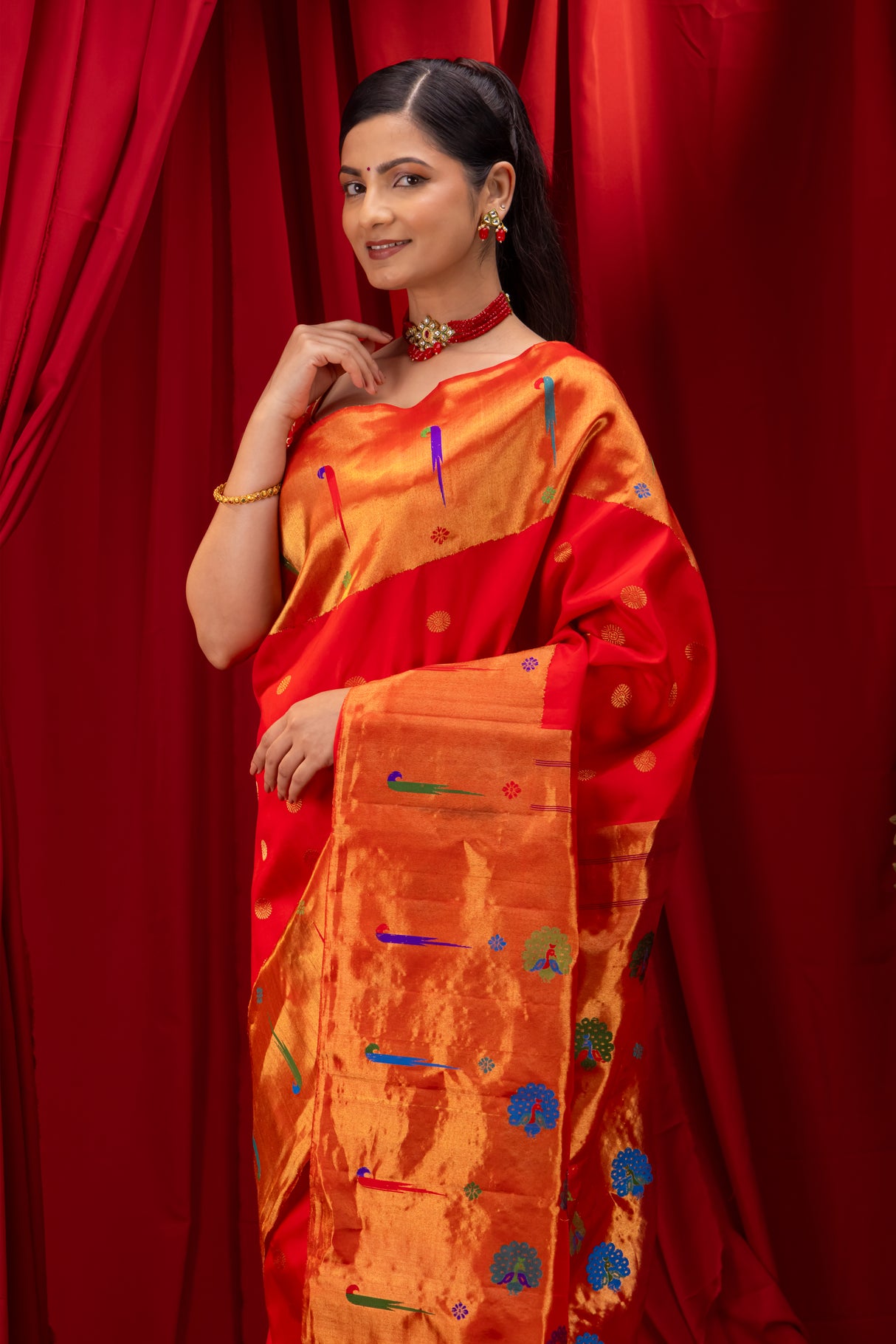 Exclusive Gadwal Paithani silk saree