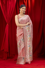 Muga saree with blouse