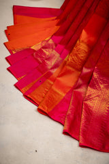 Kanchipuram Pure Silk handloom with Stitched Blouse