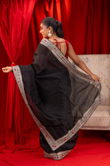  Kora organza saree with blouse