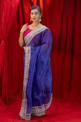 Kora organza saree with blouse