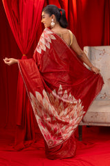  Tussar silk saree with blouse