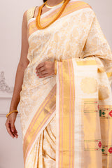 Brocade Paithani Handloom Pure Silk With Stitched Blouse AUS