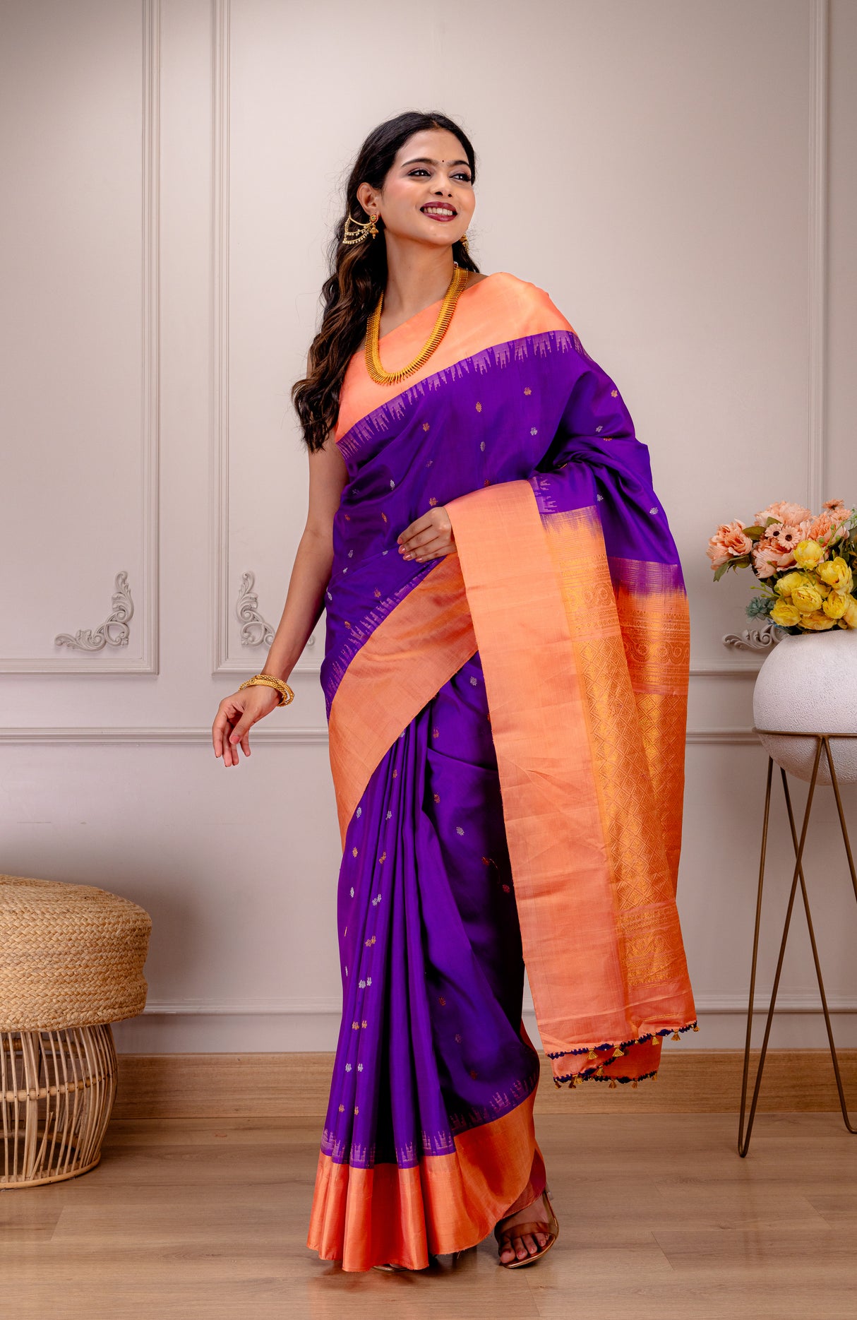 Gadwal Handloom Pure Silk 44 AUS