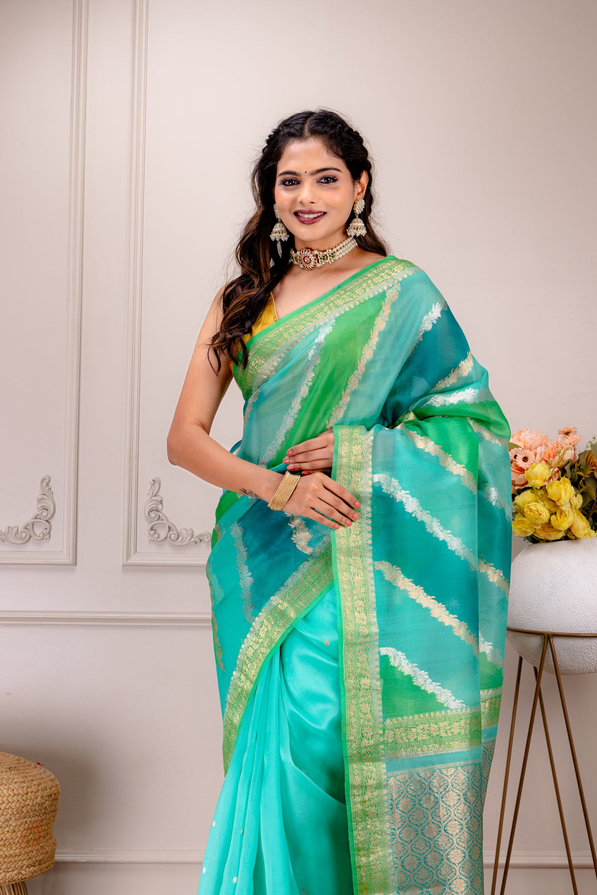 Banaras Kora Organza Silk Saree