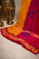 Maharani Paithani Kadiyal handloom Pure Silk 