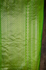 Gadwal Handloom Pure Silk in Silver Zari BLR