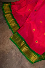 Maharani Paithani Handloom Kadiyal Pure Silk saree