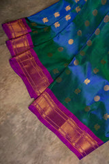 Maharani Paithani Handloom Kadiyal Pure Silk saree