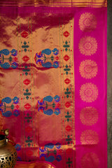 Maharani Paithani Handloom Kadiyal Pure Silk