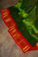 Maharani Paithani Handloom Kadiyal Pure Silk saree 