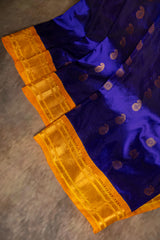 Maharani Paithani Handloom Kadiyal Pure Silk saree 