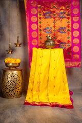 Maharani Paithani Handloom Kadiyal Pure Silk saree