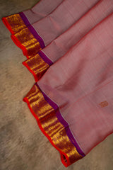 Seco Gadwal Onion Pink with Magenta saree