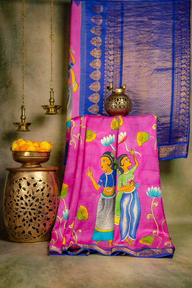 Gadwal Pure Silk saree with blouse