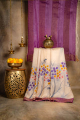 Hand Painted Tussar Silk