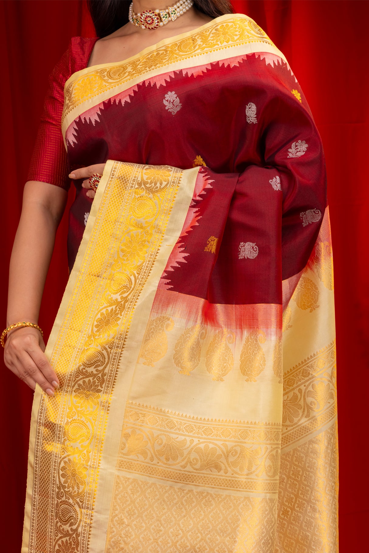 Gadwal Handloom Pure Silk