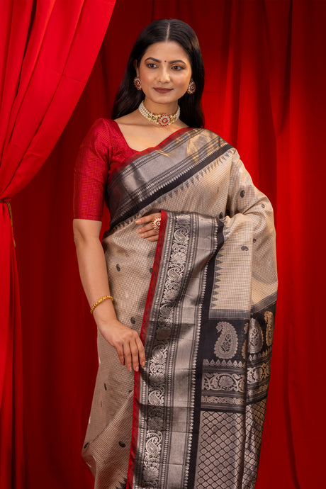 Kanchi Gadwal Handloom Pure Silk