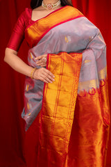 Kanchi Gadwal Handloom Pure Silk