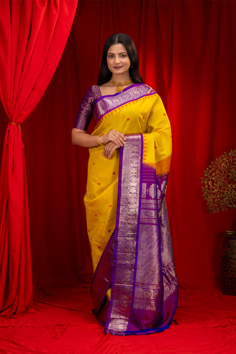 Gadwal Handloom Pure Silk saree