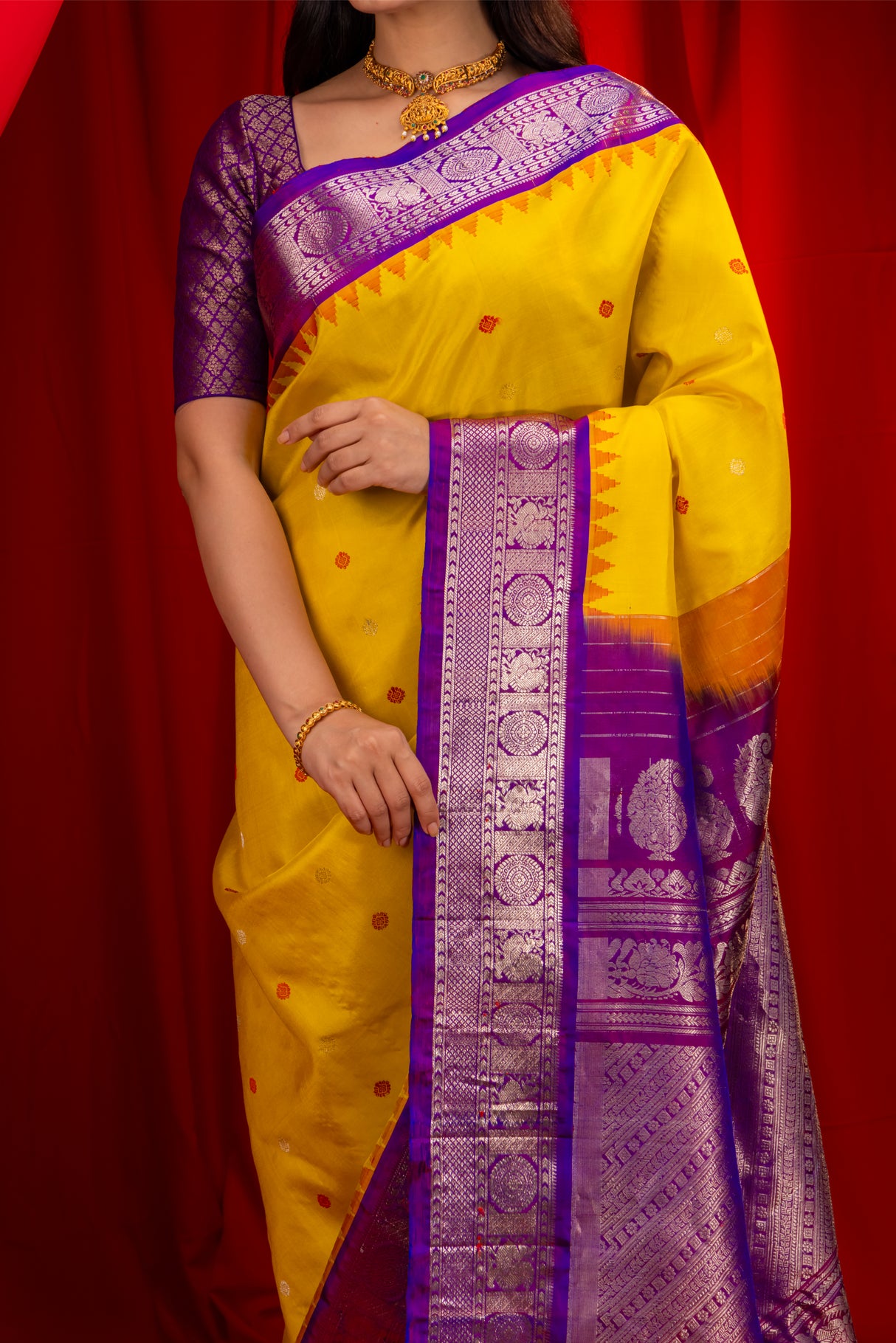 Gadwal Handloom Pure Silk saree