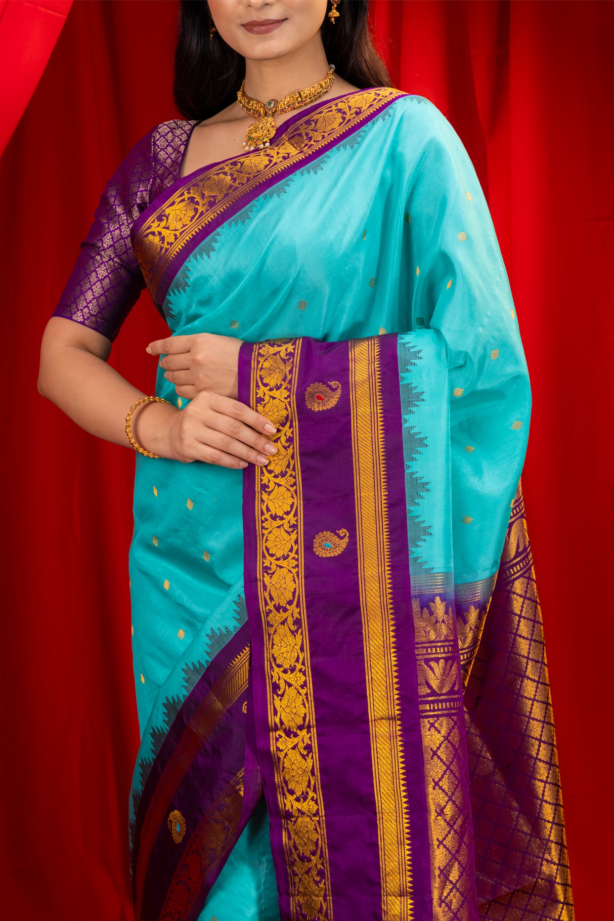 Gadwal Handloom Pure Silk saree