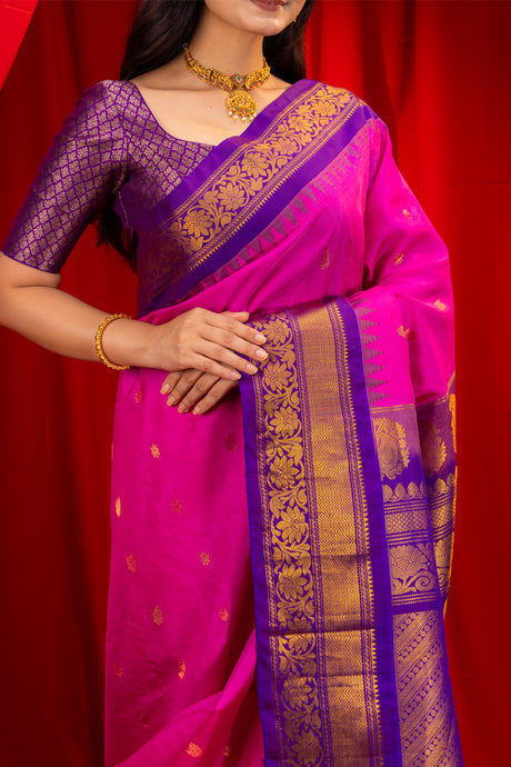 Gadwal Handloom Pure Silk saree