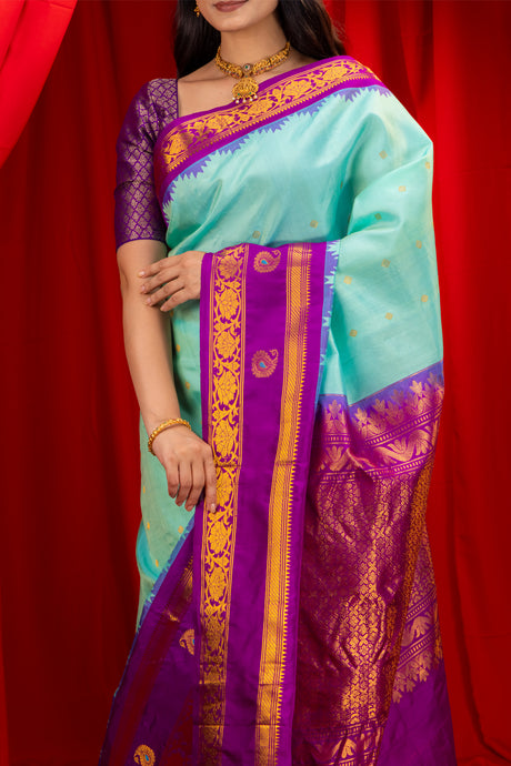 Gadwal Handloom Pure Silk saree