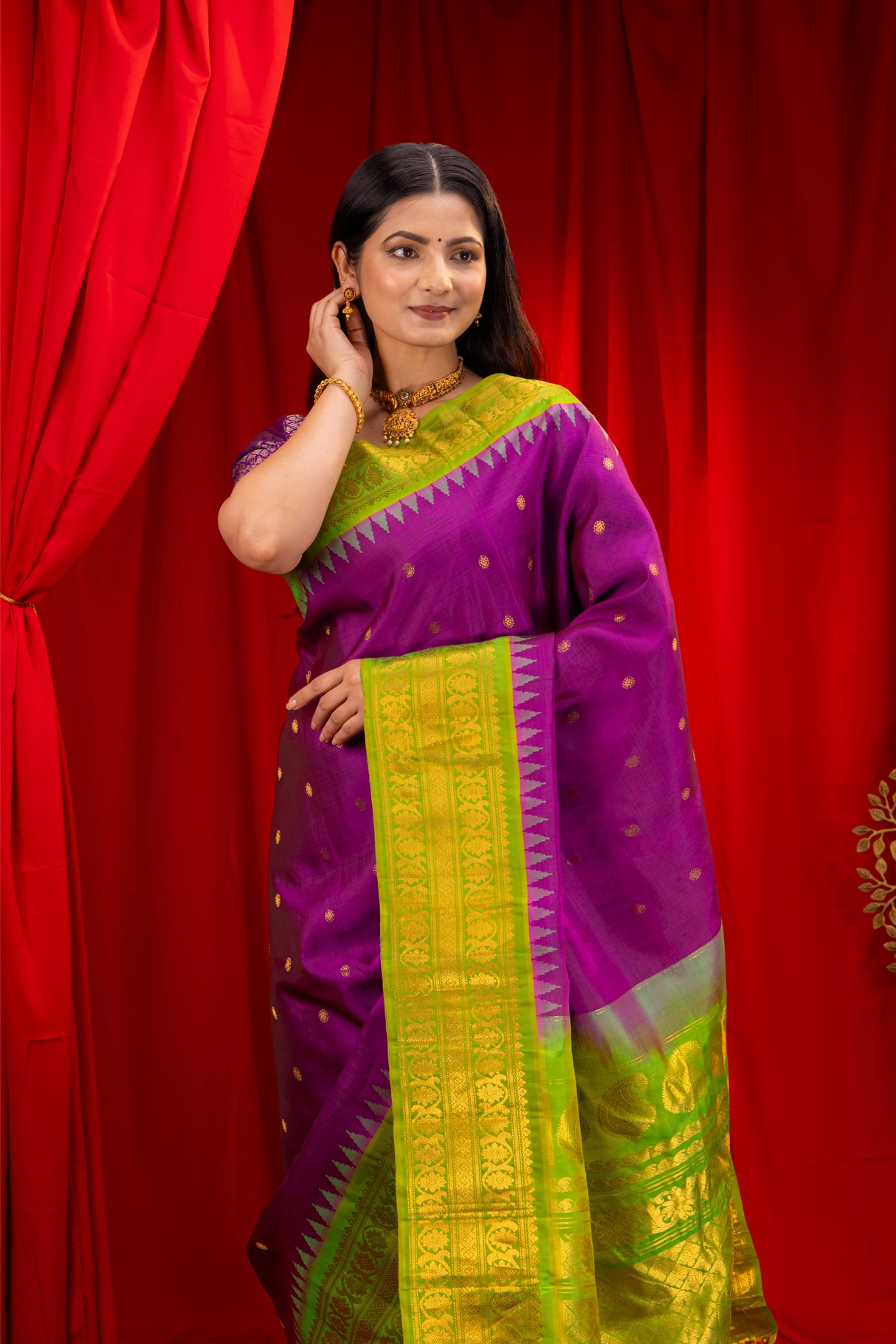 Gadwal Handloom Pure Silk saree