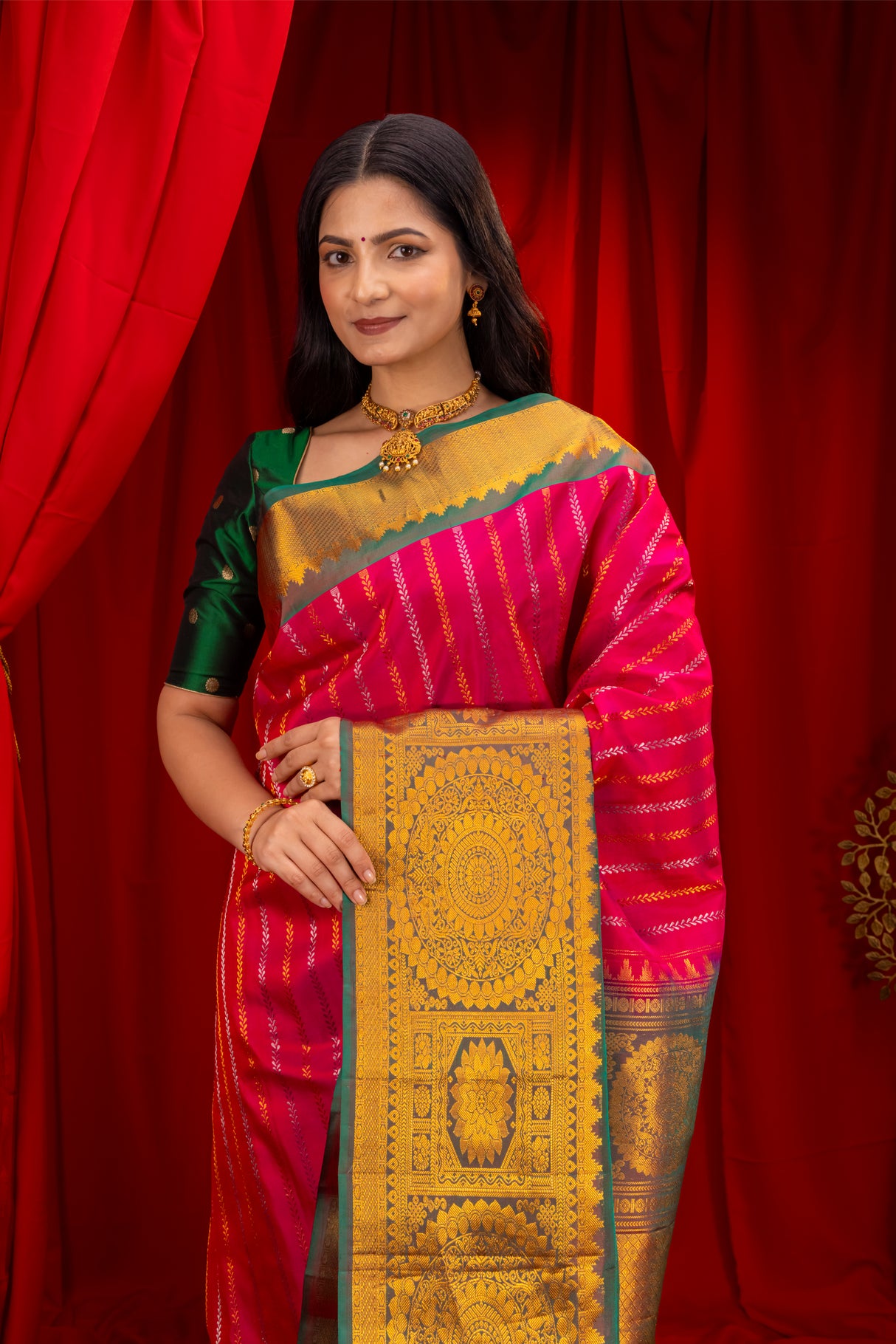  Kanchi Gadwal Handloom Pure Silk