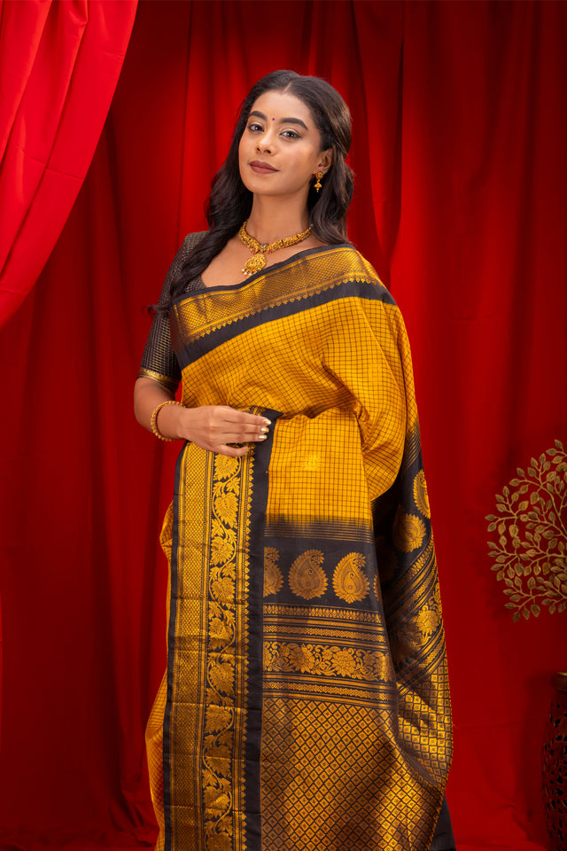 Gadwal Handloom Pure Silk saree