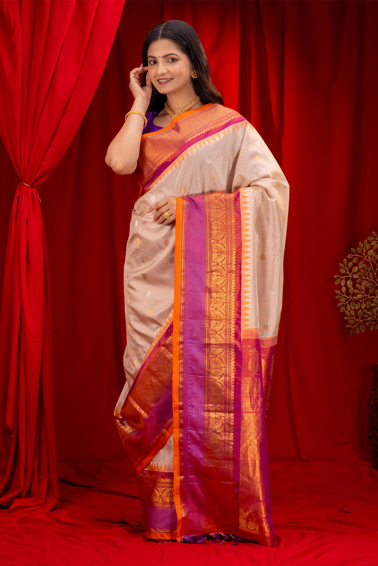 Gadwal Handloom Pure Silk saree