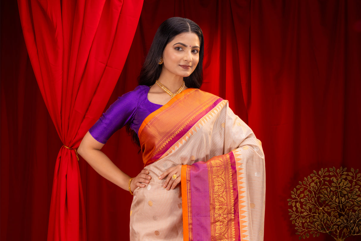 Gadwal Handloom Pure Silk saree