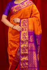 Kanchi Gadwal Handloom Pure Silk 