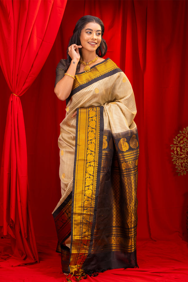 Gadwal Handloom Pure Silk Saree