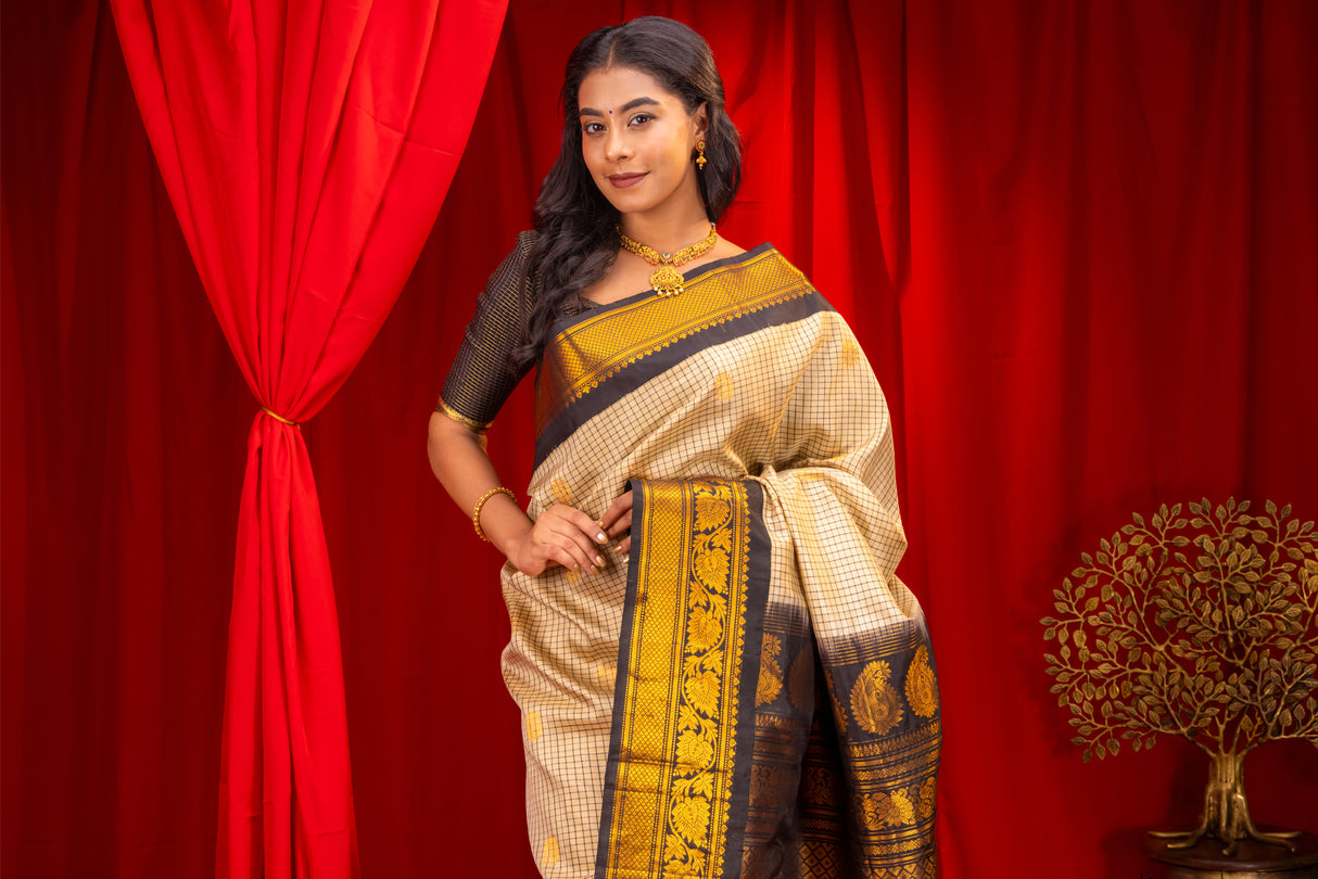 Gadwal Handloom Pure Silk Saree