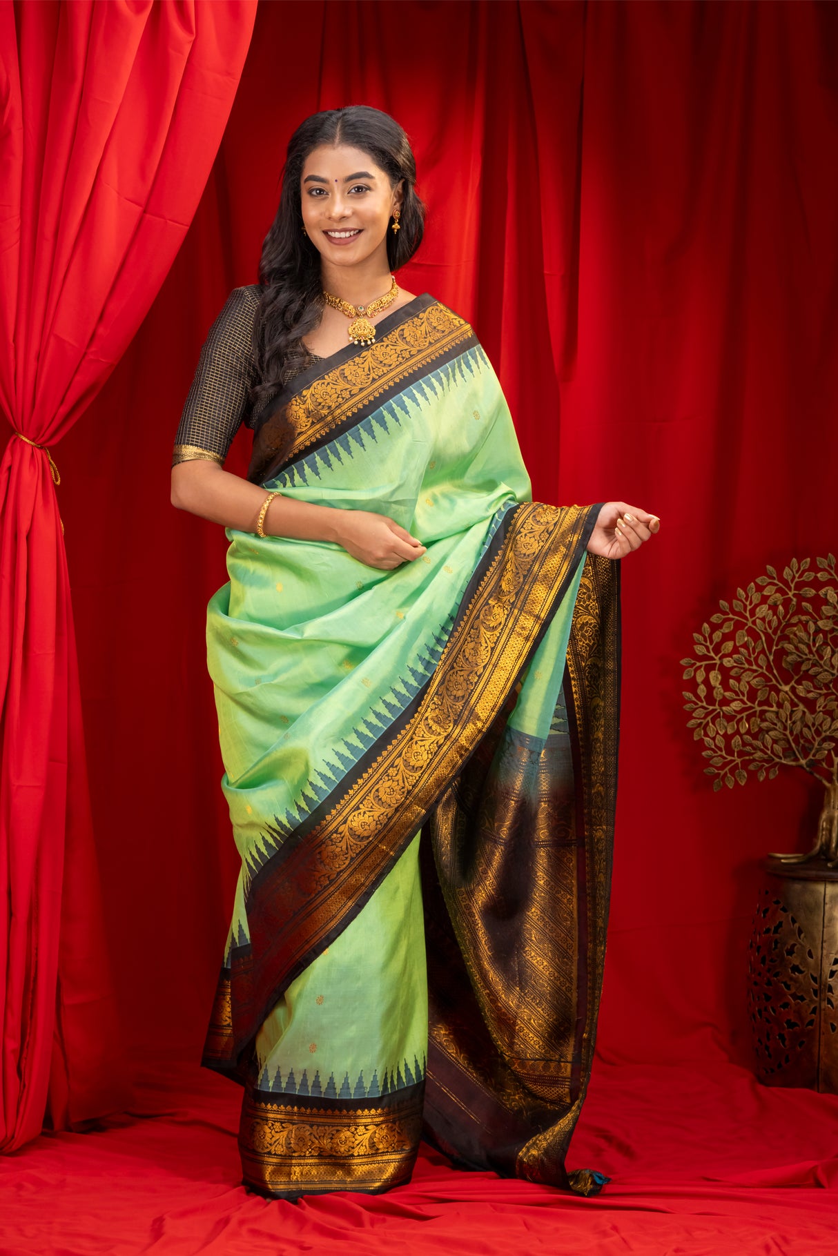 Gadwal Handloom Pure Silk Saree