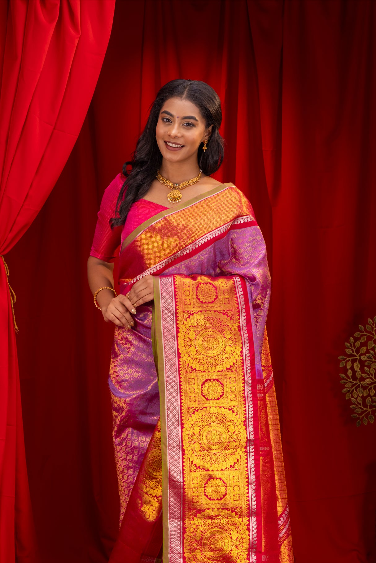 Kanchi Gadwal BROCADE Handloom Pure Silk