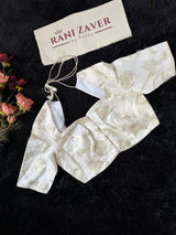 Ivory applique blouse 38