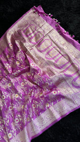 Pink Pure Banaras Katan Silk