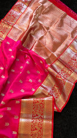 Pink Venkatagiri Pure SIlk Handloom