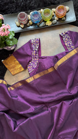 Purple Mangalgiri Pattu